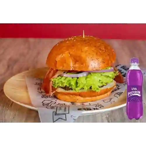 Combo Hamburguesa Angus Especial + Postobon Uva 400 ml