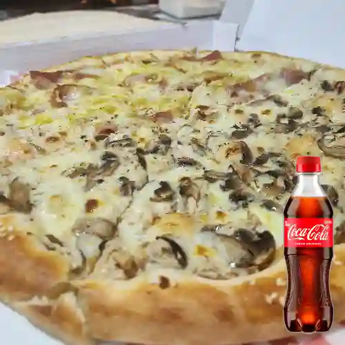 Combo Pizza Pollo&Champiñones +Cocacola Orig 400ml