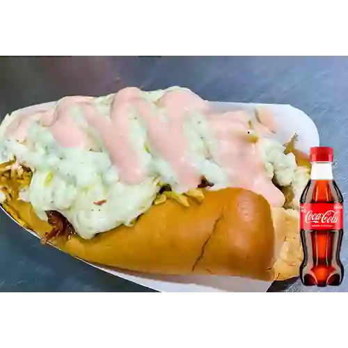 Combo Perra 3 Quesos + Coca Cola Original 250ML