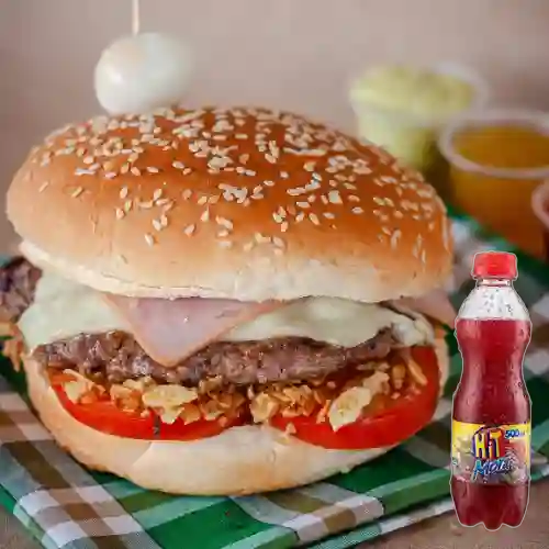 Combo Hamburguesa Tradicional + Hit Mora 500 ml