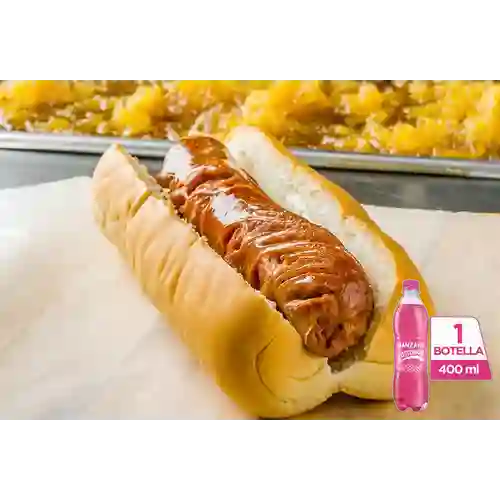 Combo Perro Sencillo + Postobón Manzana 400 ml