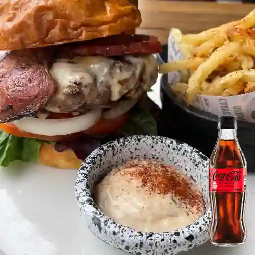 Combo Steakhouse Burger + Coca Cola Sin Azúcar 300ML