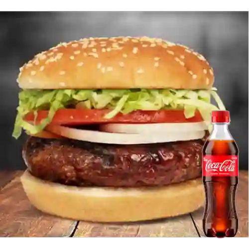 Combo Hamburguesa Sencilla + Coca Cola Original 400 ml