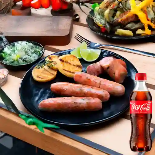 Combo Chorizo Santarosano + Coca Cola Original 400 ml