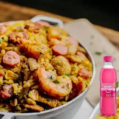 Combo Arroz Arriero + Postobón Manzana 250 ml