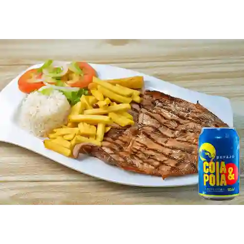 Combo Carne Asada + Cola & Pola 330 ml