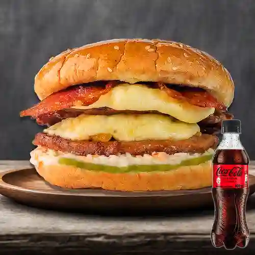 Combo Hamburguesa Super + Coca-Cola Sin Azúcar 400 ml