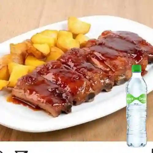 Costilla San Luis 400gr c/Salsa + Brisa c/Gas 600ml