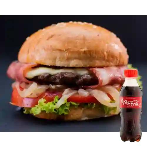 Combo clásica de res +cocacola orig200ml