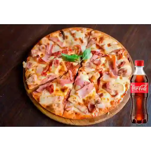 Combo Pizza de Jamón&Queso +Cocacola Orig 400ml