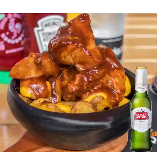 Combo Barbacoa Texana + Stella Artois Bot. 330ml