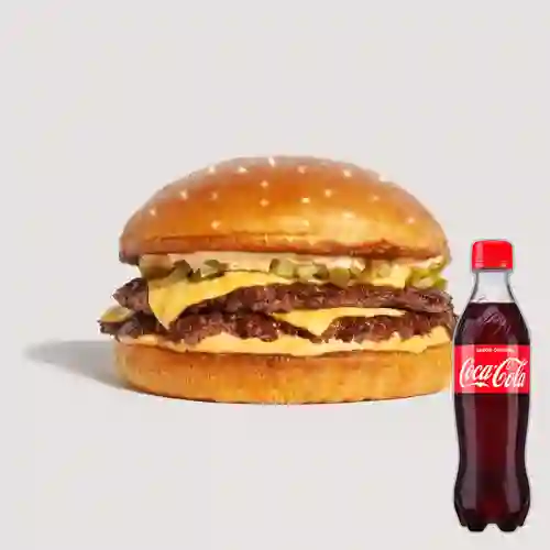 Combo Cheeseburger + Coca-Cola Sabor Original 400 ml