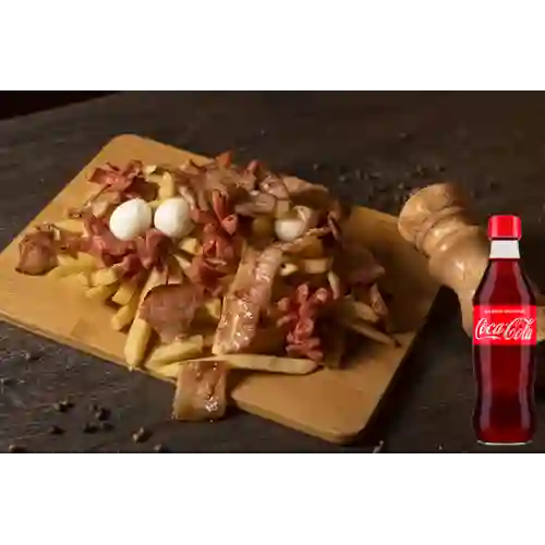 Combo Salchipapa Steak +Cocacola Orig 350ml