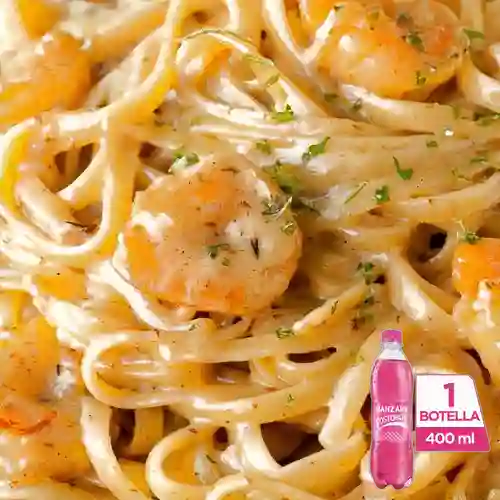 Combo Pastas de Camaron + Postobón Manzana 400 ml