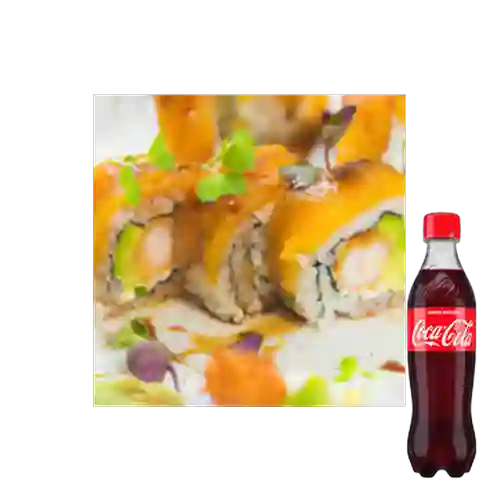 Combo Salmón Crispy Tempurizado + cocacola Orig 400 ml