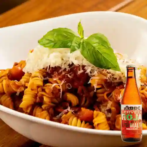 Combo Pasta Bolognese + BBC Monserrate Roja 330 ml
