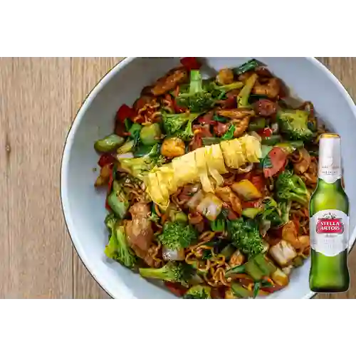 Combo Lo Mein Estilo Imperial + Stella Artois 330ml