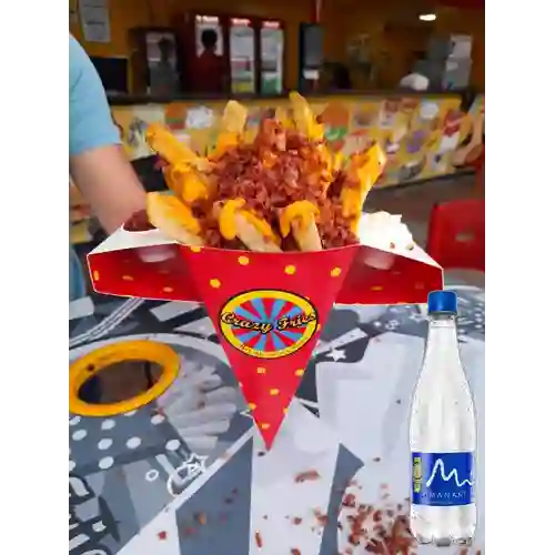 Combo Tocineta y Cheddar + Manantial Sin Gas 600 ml