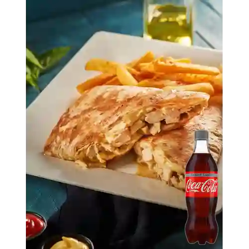 Wrap de Pollo c/ Champiñones +Cocacola Light 400ml