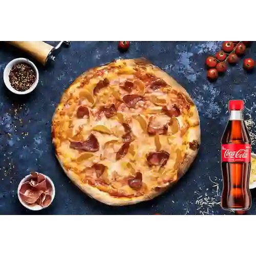 Combo Pizza de Prosciutto&Durazno +Cocacola Orig 300ML