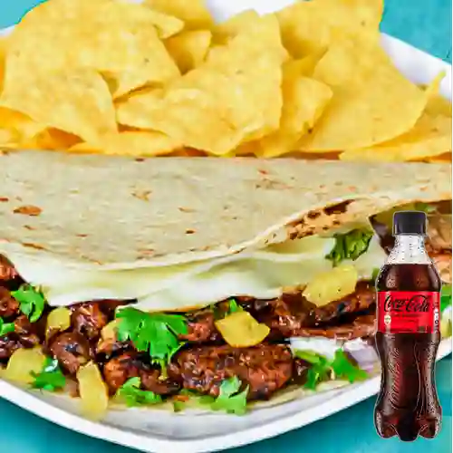 Combo Quesadilla Mixta + Coca-Cola Sin Azúcar 400 ml