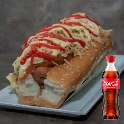 Combo Perro Americano + Coca Cola Original 400 ml