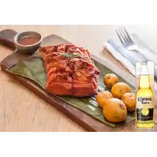 Combo Chicharrón 12 Dedos + Corona 330 ml
