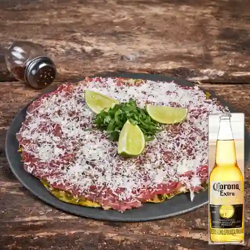 Combo Pizza Carpaccio (Fría) + Corona 330 ml