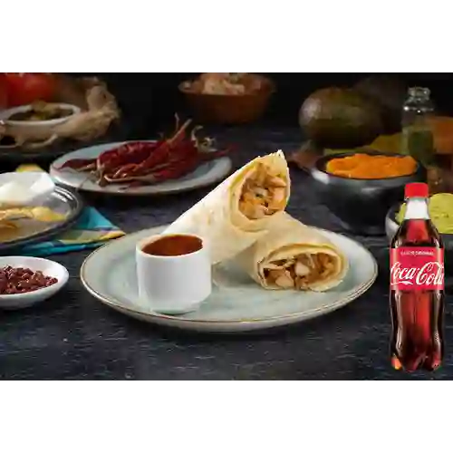 Combo Rollito Pastor + Coca Cola Original 500 ml