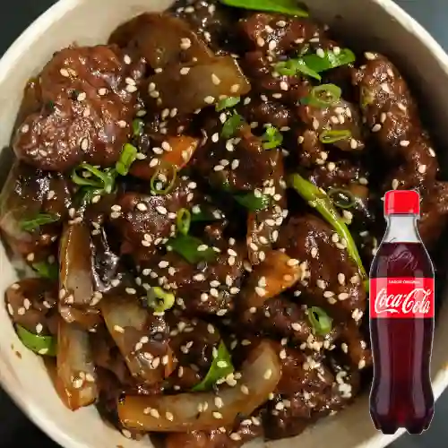 Combo Mongolian Beef + Coca Cola 400 ml