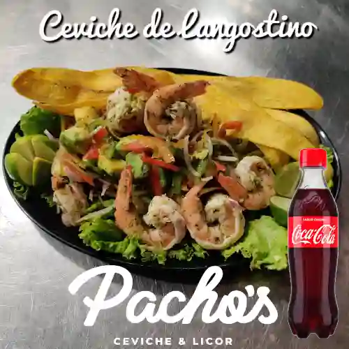 Combo Ceviche de Langostinos + Cocacola