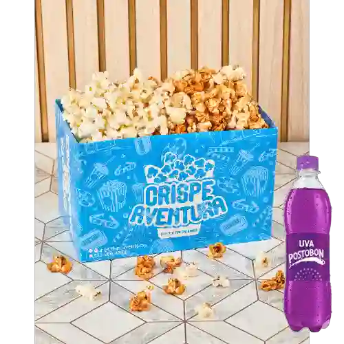 Combo Crispetas Medianas Saladas + Postobon Uva 400 ml