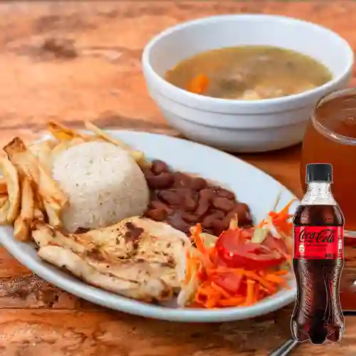 Combo Pechuga a la Plancha +Cocacola S/az 400ml