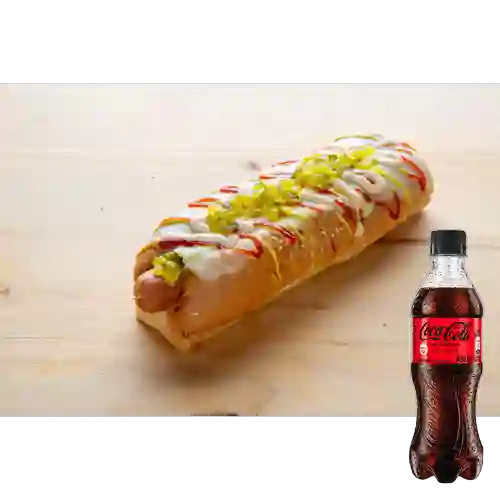 Combo Bendito Hot Dog Americano +Cocacola S/az 400ml