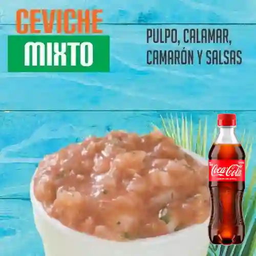 Combo Ceviche Mixto + Coca Cola Original 400 ml