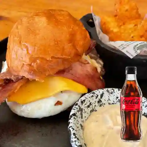 Combo Breakfast Burger + Coca Cola Sin Azúcar 300ML