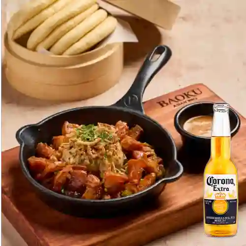 Combo Bao Ten Chicharrón + Corona 330 ml