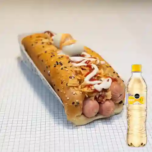 Combo Perro Triple + Brisa Saborizada Maracuyá 600ml