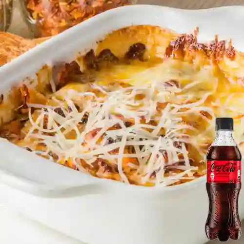 Combo Lasagna Bolognesa + Coca-cola Sin Azucar 400ml