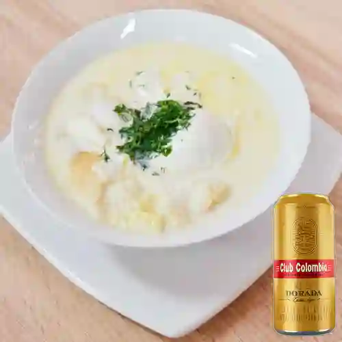 Combo Changua + Cerveza Club Colombia Dorada Lta 269ml