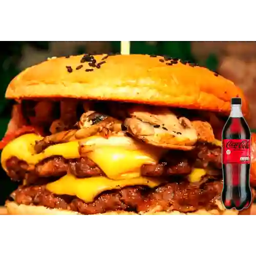 Combo Hamburguesa Triple Queso +Cocacola S/az 1.5L
