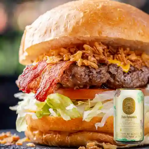 Combo German Burger + Club Colombia Dorada 330ml