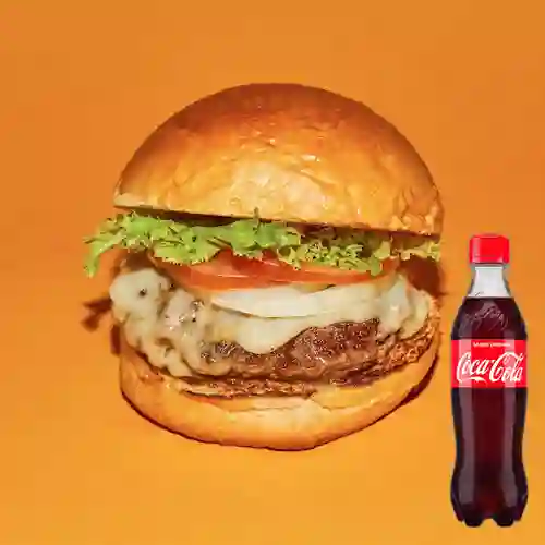 Combo hamburguesa raj + coca cola 400ml