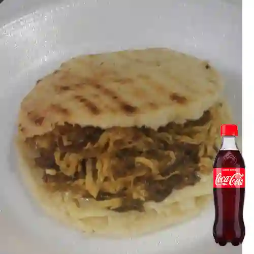 Combo Arepa Mixta + Coca-Cola Sabor Original 400ml