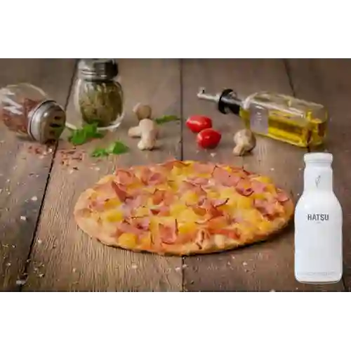 Combo Pizza Hawaiana + T�� Hatsu Blanco 400 ml