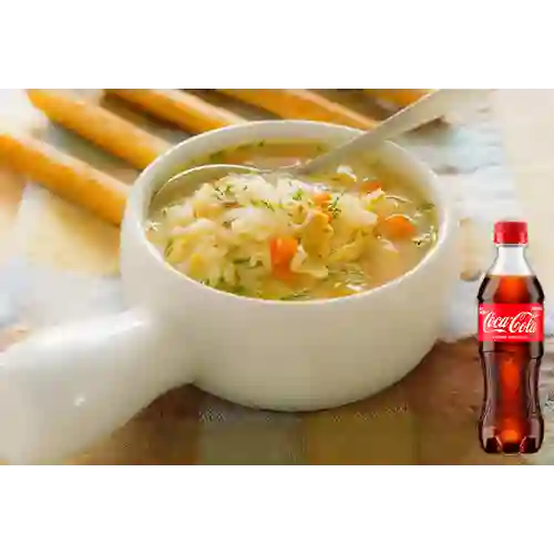 Combo Sopa de Menudencias + Coca Cola Original 400 ml