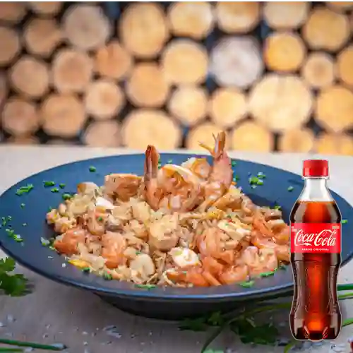 Combo Arroz Chaufa + Coca Cola Original 400 ml
