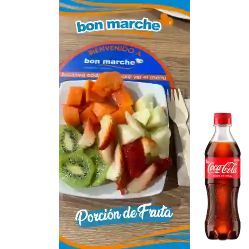 Combo Porcion de Fruta +cocacola Orig 400ml
