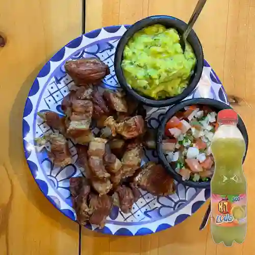 Combo Balde de Chicharrón + Hit Lulo 500 ml