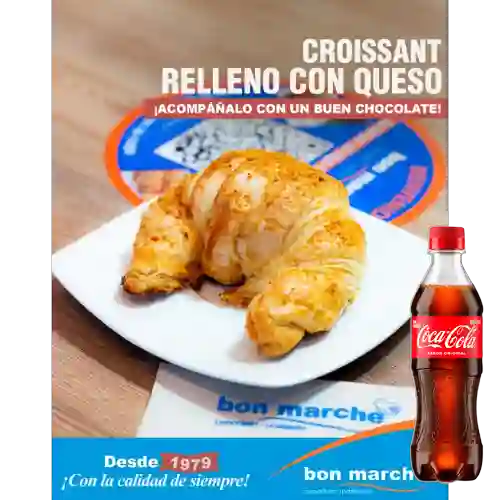 Combo Croissant c/ Queso +cocacola Orig 400ml